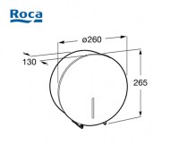 DISPENSADOR PAPEL HIGIENICO PUBLIC ROCA